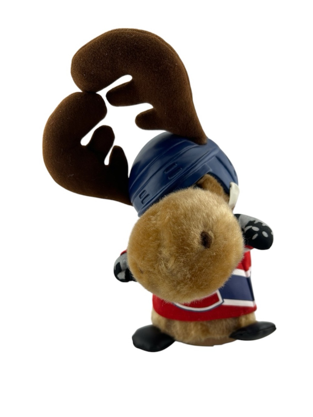 NHL Montreal Canadiens Plush Moose Mascot in Brown, Blue, Red